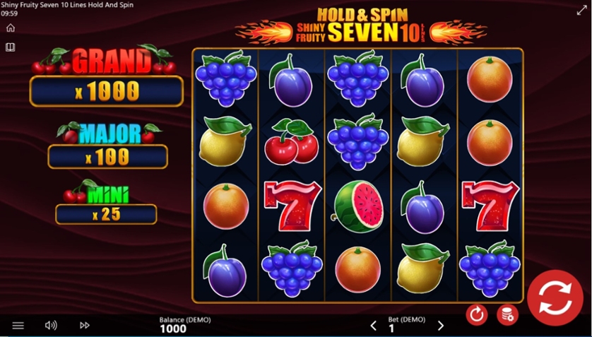 Shiny Fruity Seven 10 Lines Hold and Spin.jpg