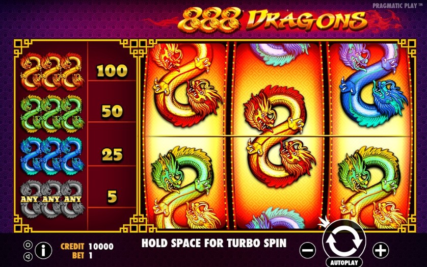 888 dragons slot machine wins