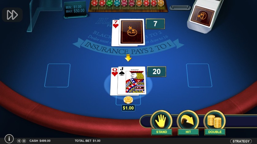Jugando Multi Deck Blackjack online