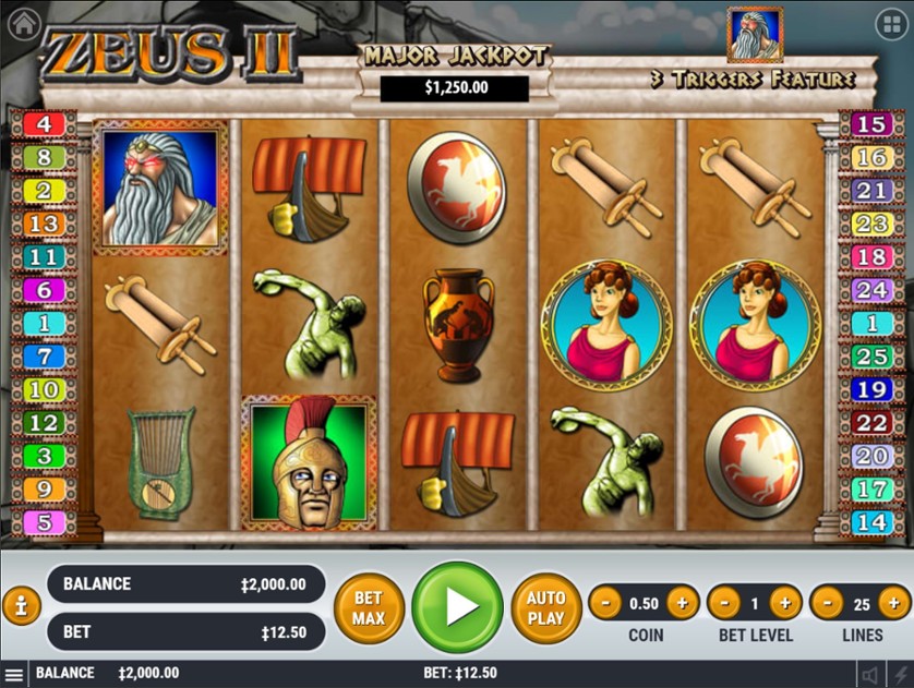 Play zeus 2 slot machine online free