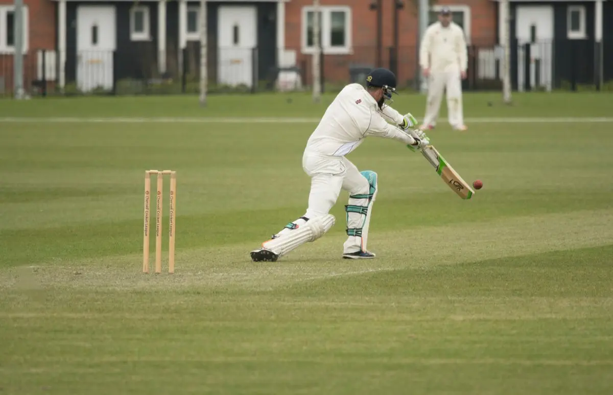 A cricket game.