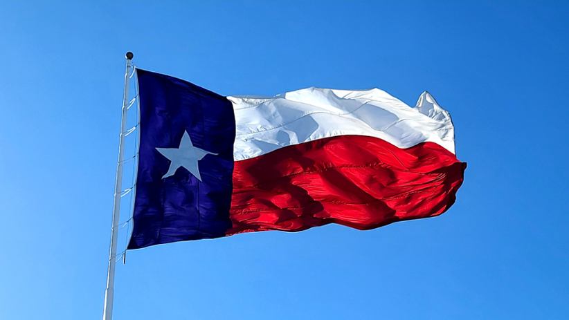 Texas' lottery flag.