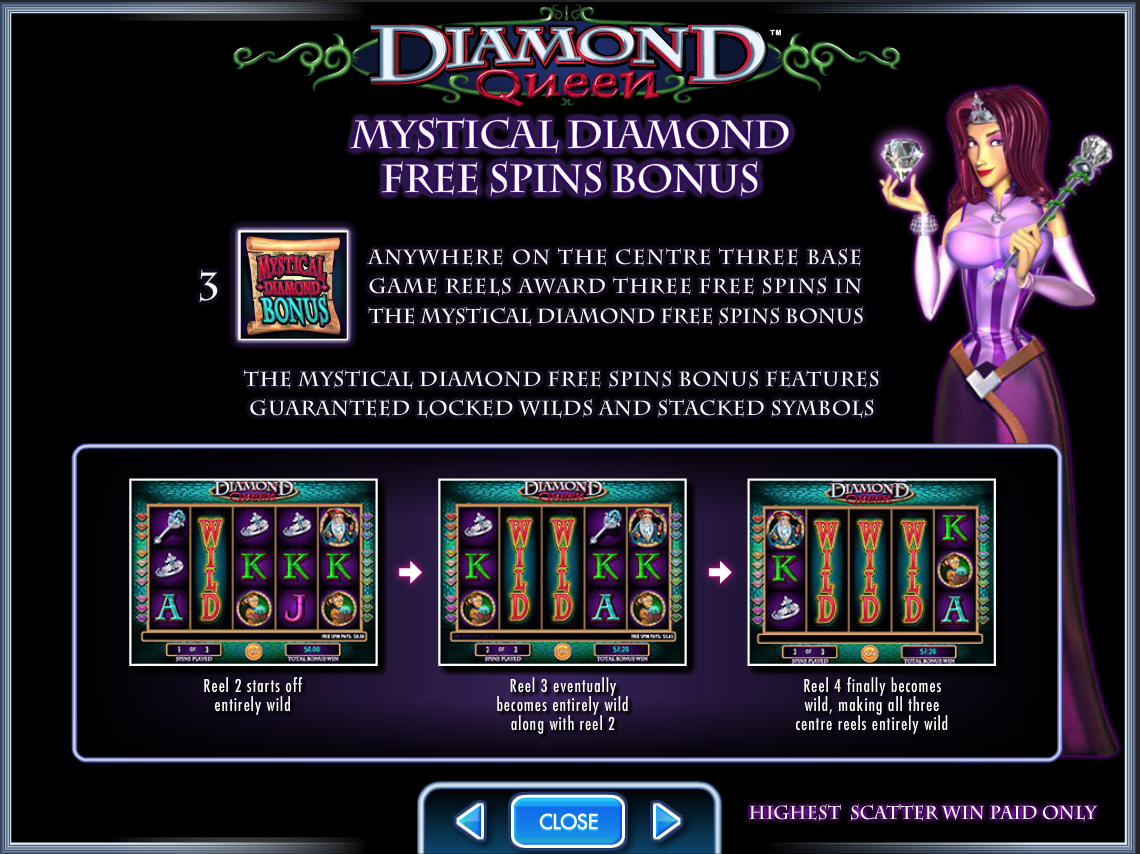 Diamond Queen Free Spins