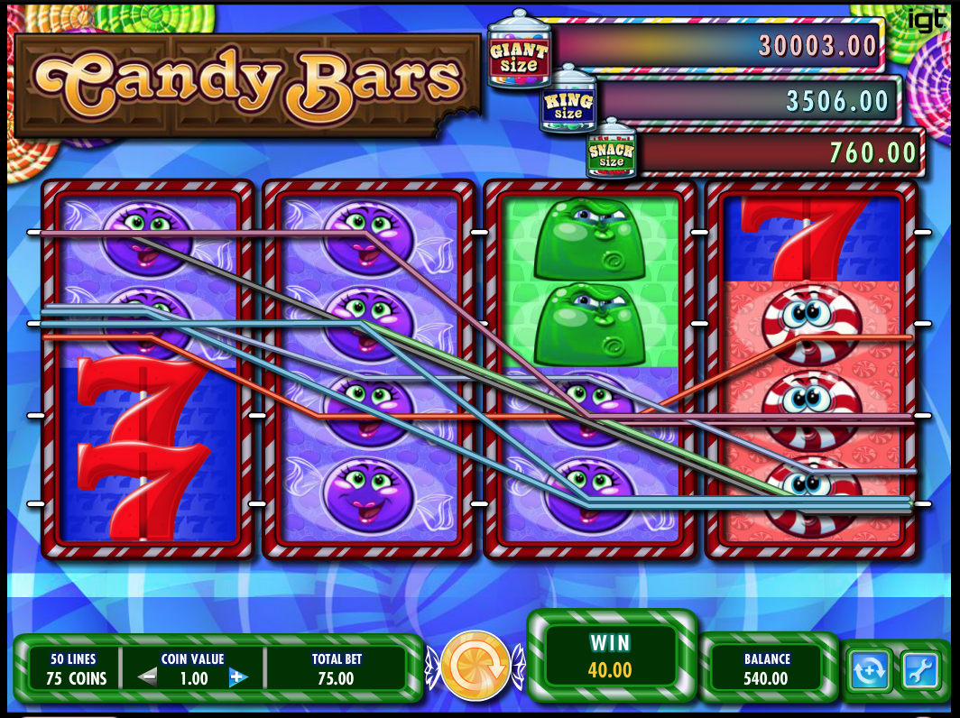 Candy Slots Candy Bars by IGT Demo Play Free Slot Game