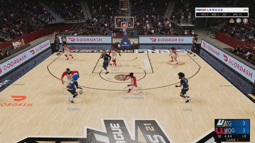 NBA 2K League gameplay.
