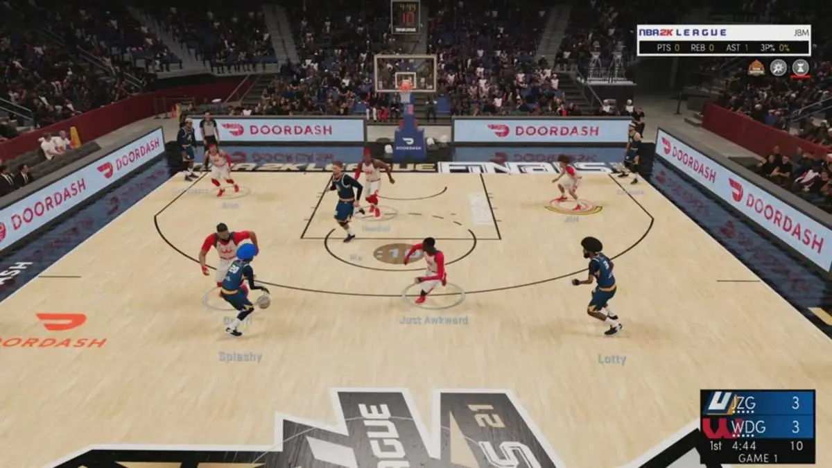 NBA 2K League gameplay.