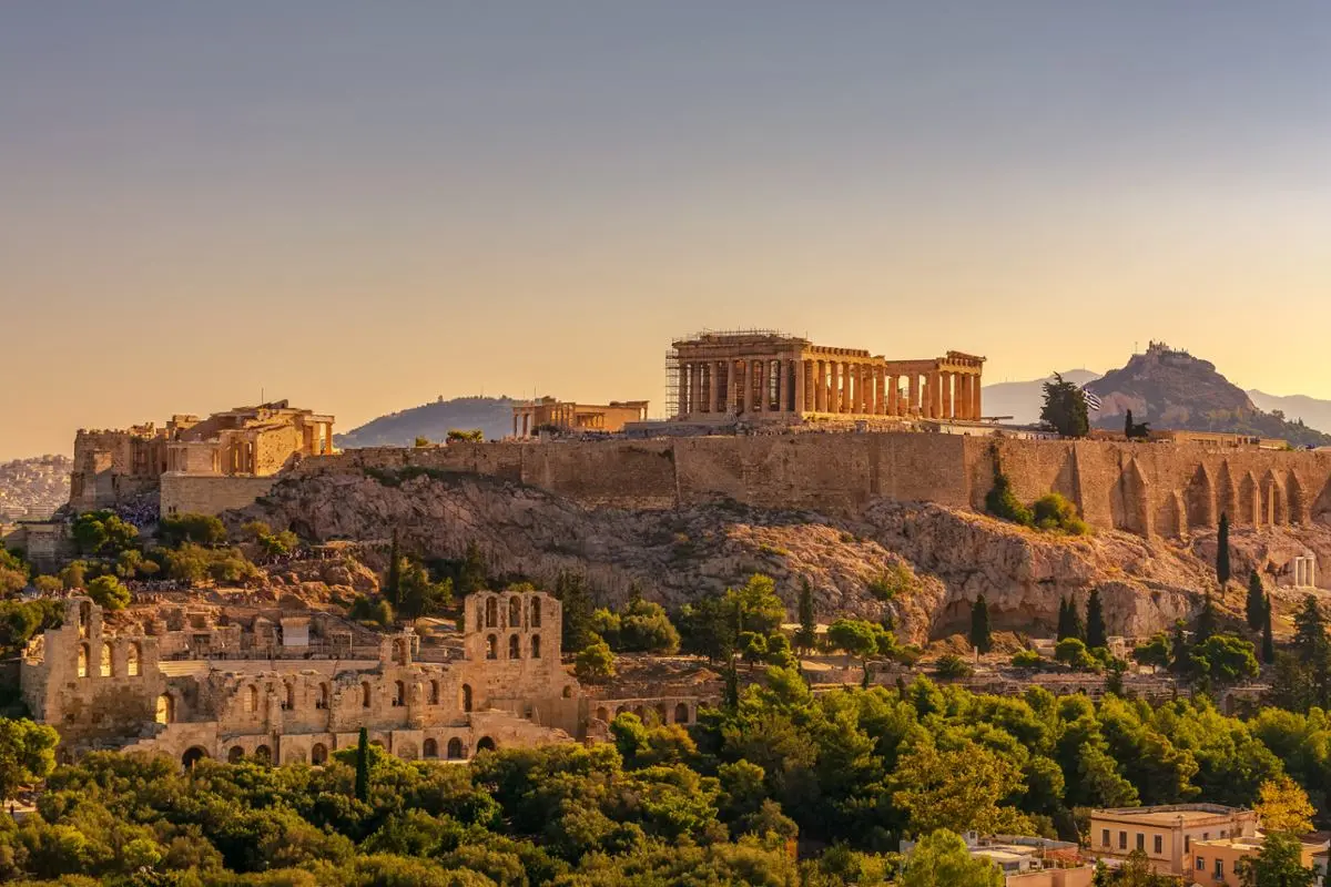 The Pantheon in Greece.