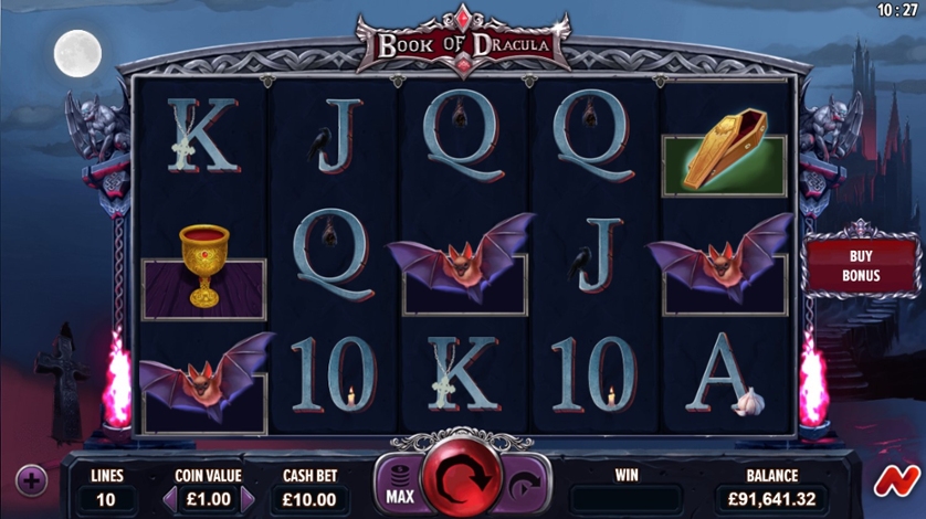 Book of Dracula slot by NetGaming - Gameplay + Free Spins Feature
