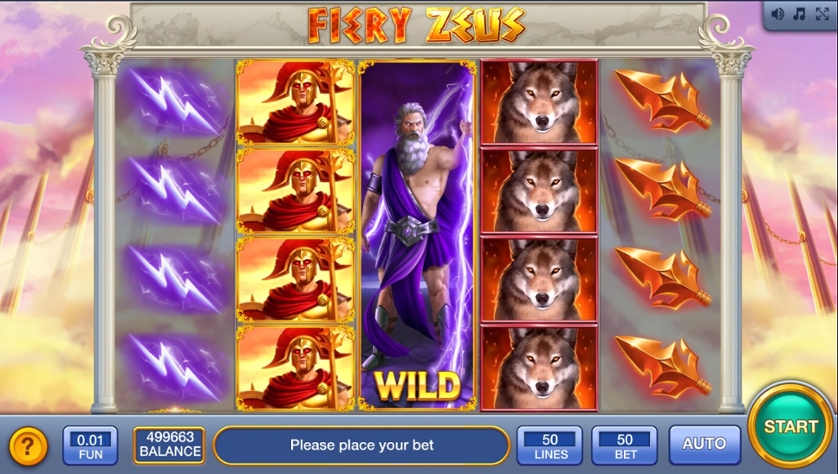 Fiery Zeus Free Play in Demo Mode