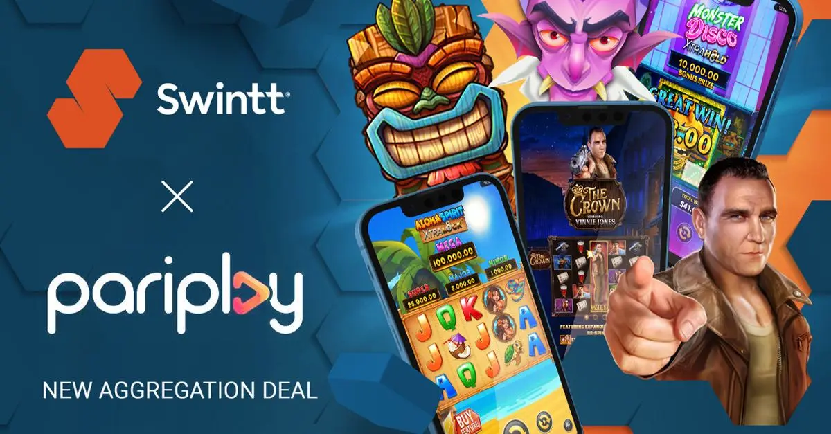 Pariplay and Swintt's partnership.