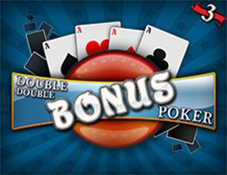 Double Double Bonus Poker - 3 Hands