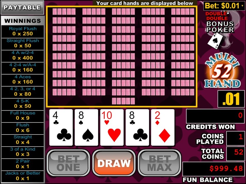 Double Bonus Poker Trainer Double Bonus Poker Trainer