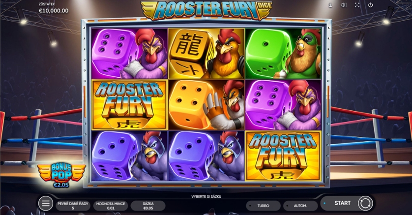 Big Win New Online Slot   Rooster Fury Dice   Endorphina - All Features