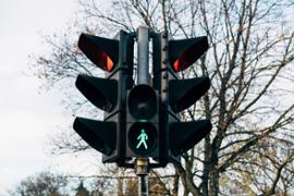 Pedestrians may cross.
