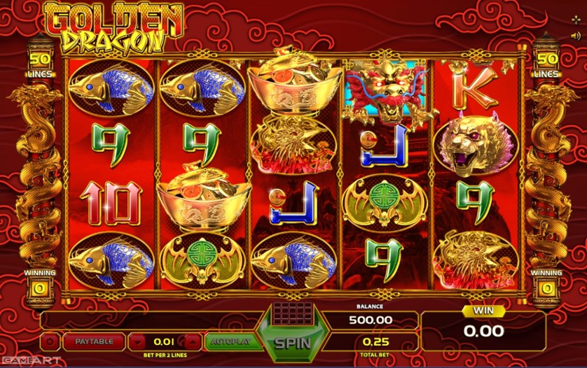 Golden Dragon (GameArt) Free Play in Demo Mode and Game Review