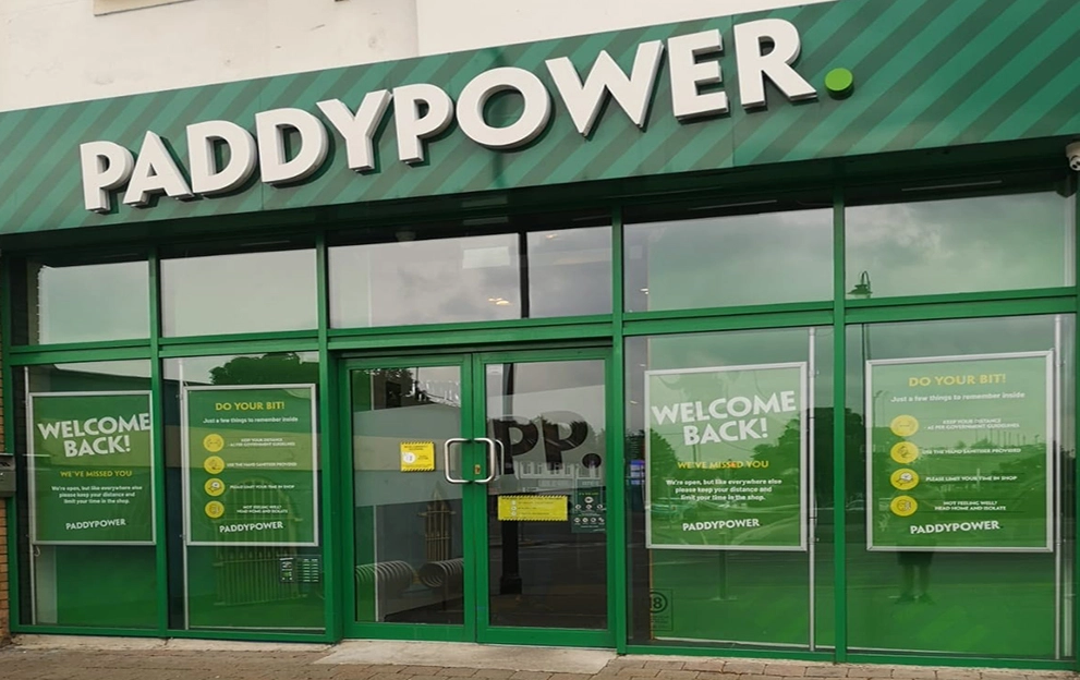 A retail outlet of Paddy Power.