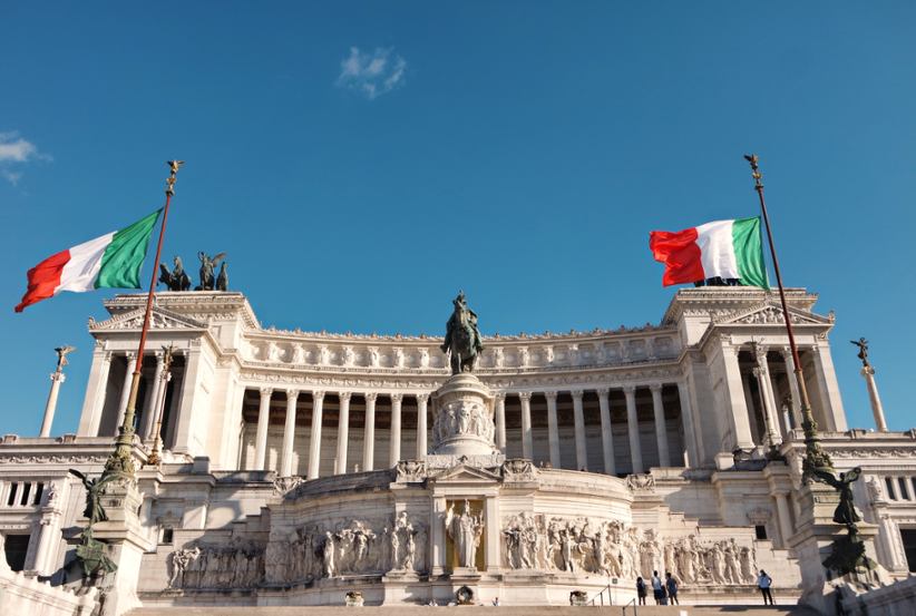 Italy's main fountain in Rome.