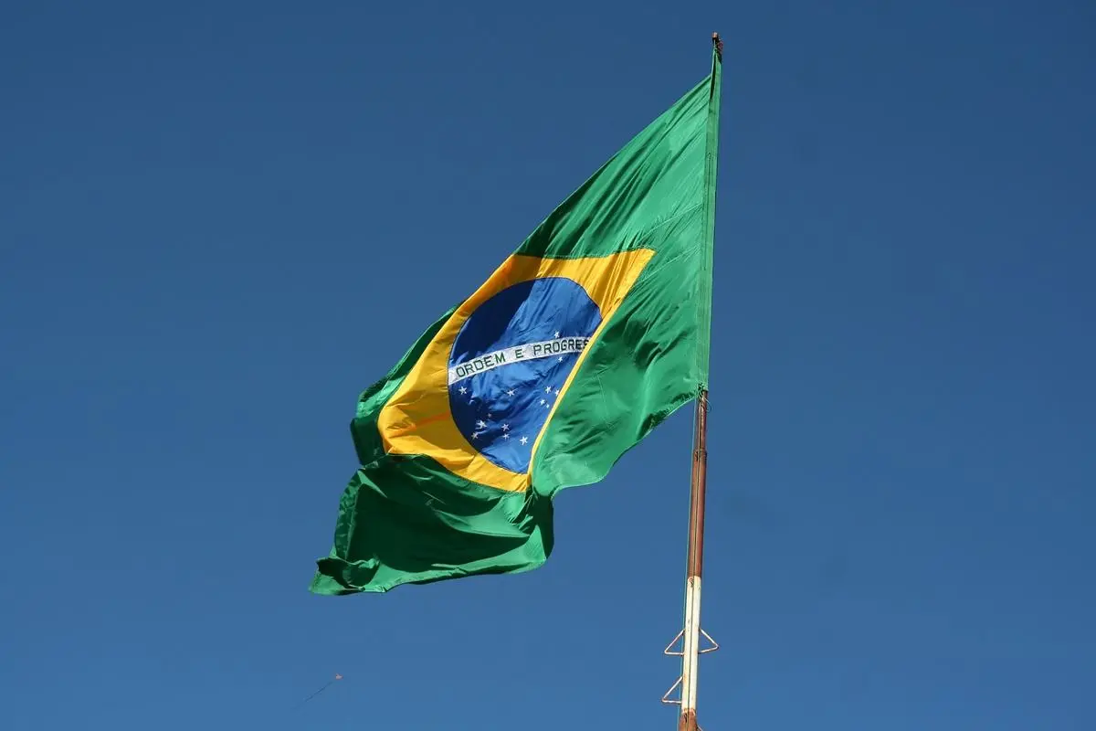 brazil-flag-waving-on-a-pole