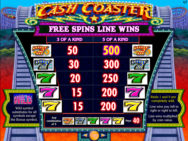 Cash Coaster Slots Free