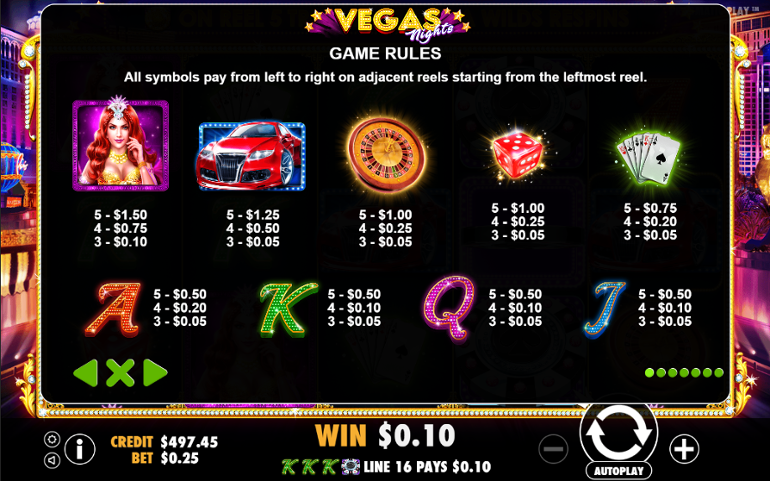 Vegas Nights by Pragmatic Play Demo Play Free Slot Game