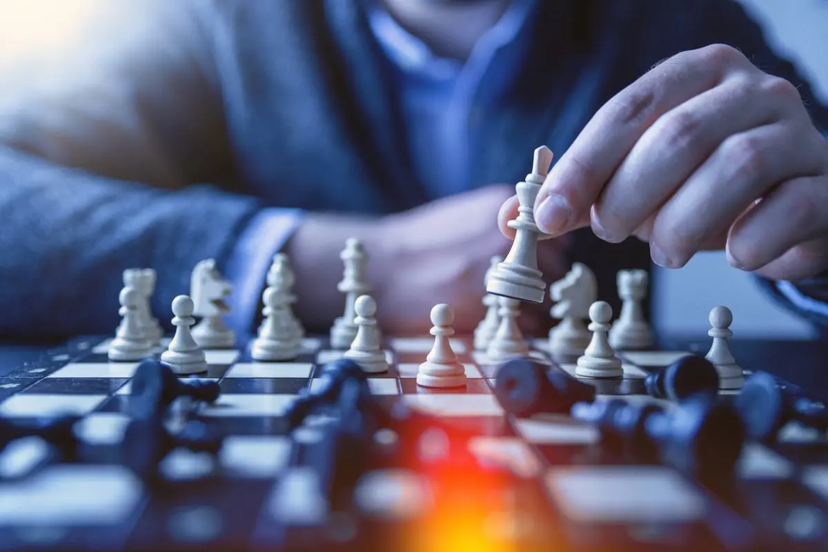 A chess desk.