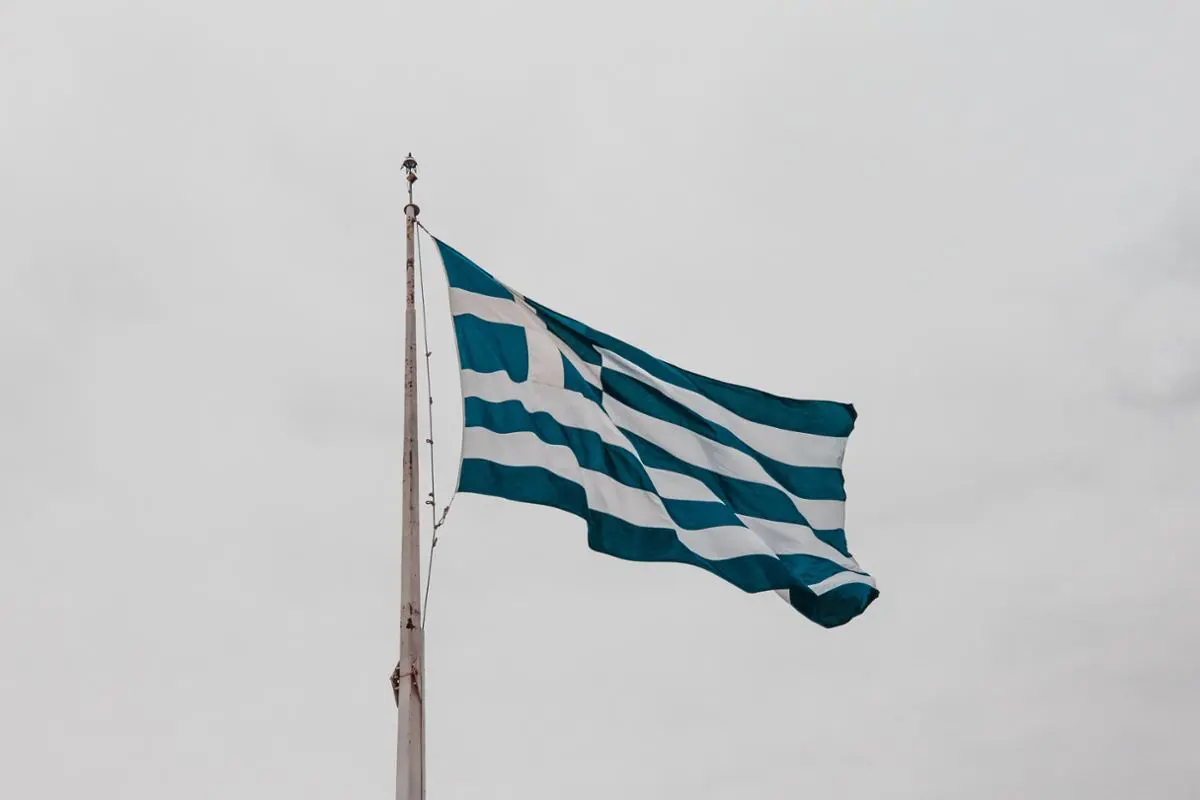 Greek national flag.