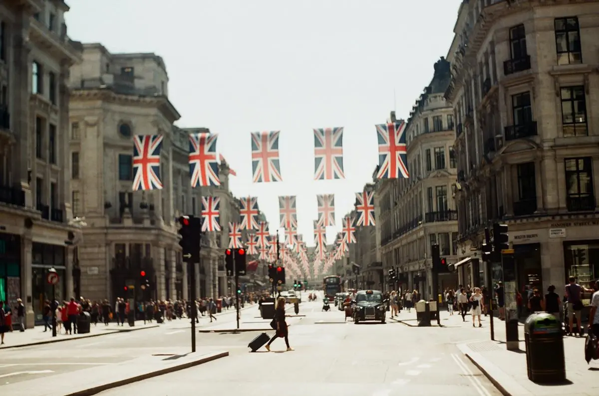 A street in the United Kingdom. 