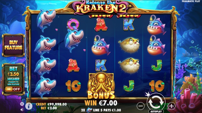 Vapauta Kraken 2 - Base Game Win