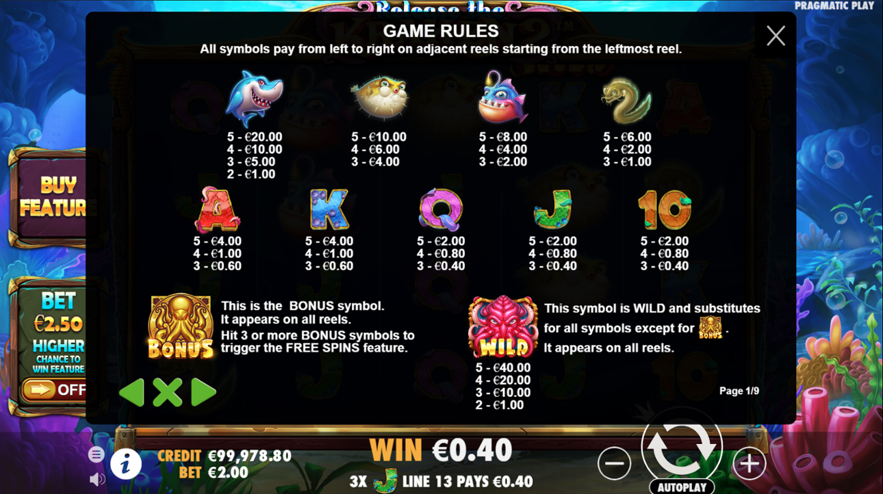 Release the Kraken 2 Demo Play Free Slot Game
