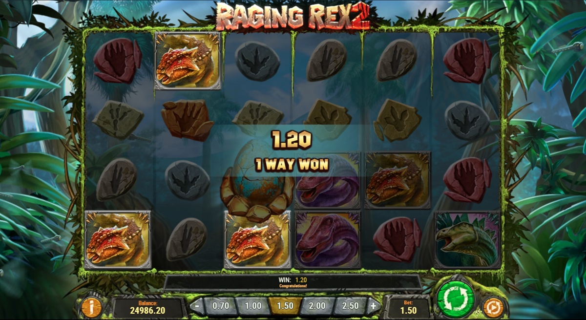 Raging Rex 2 - base game win