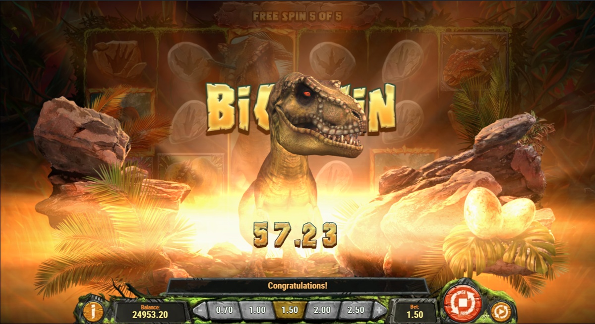 Raging Rex 2 - big win