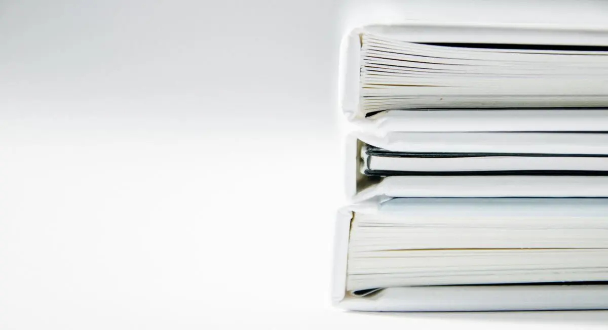 A stack of books.