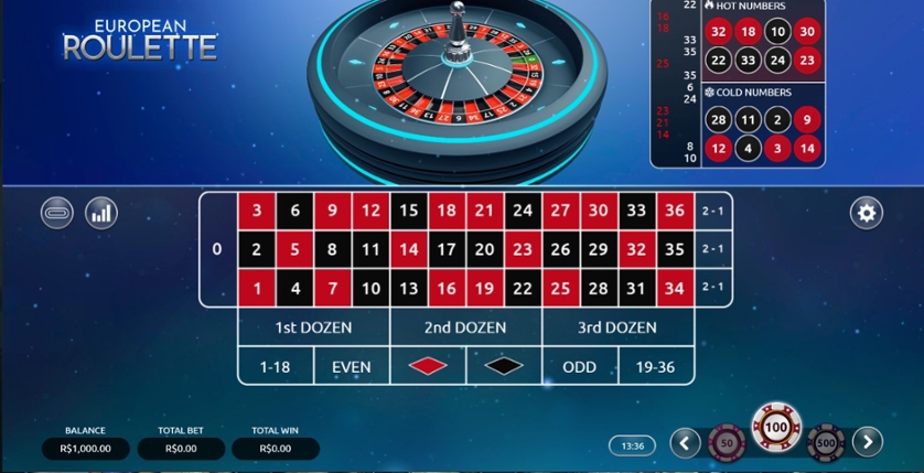Play Free European Roulette (Vibra Gaming) Game