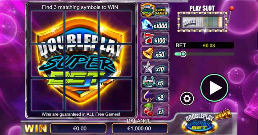 Play No Download Double Play SuperBet Slot Machine Free