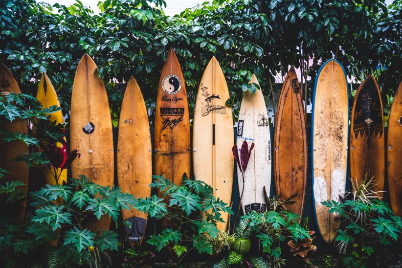 Hawaii surfboards.