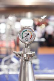 A pressure meter.
