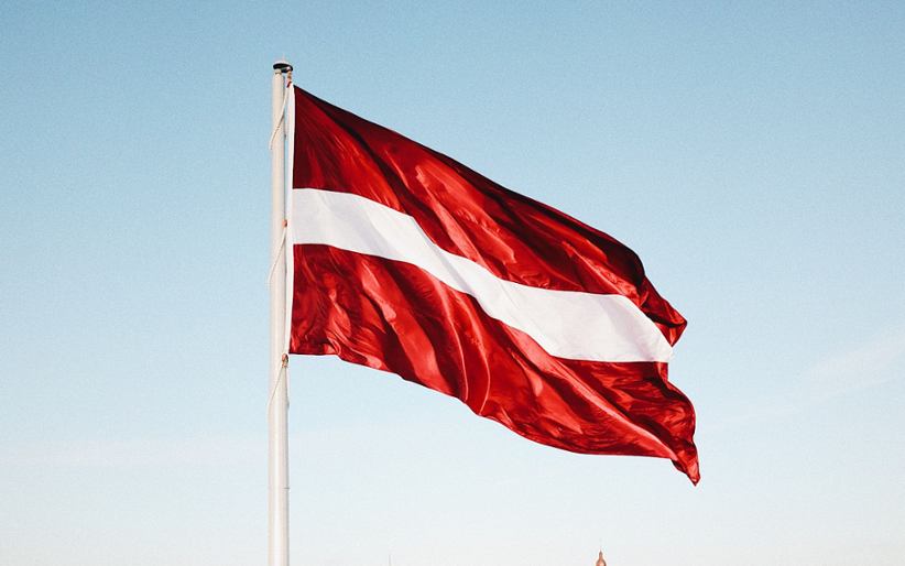Latvian national flag.