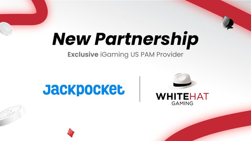 White Hat Gaming x Jackpocket partnership.