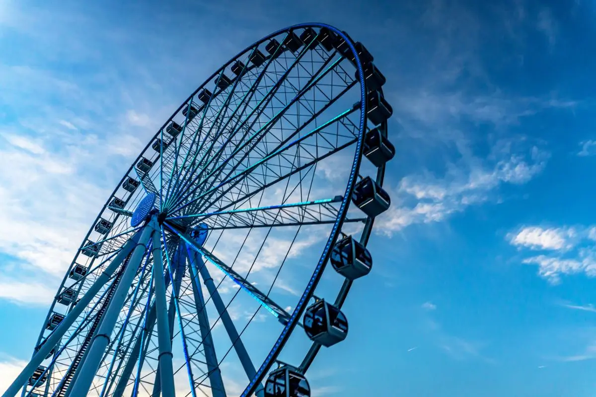 A ferris wheel.