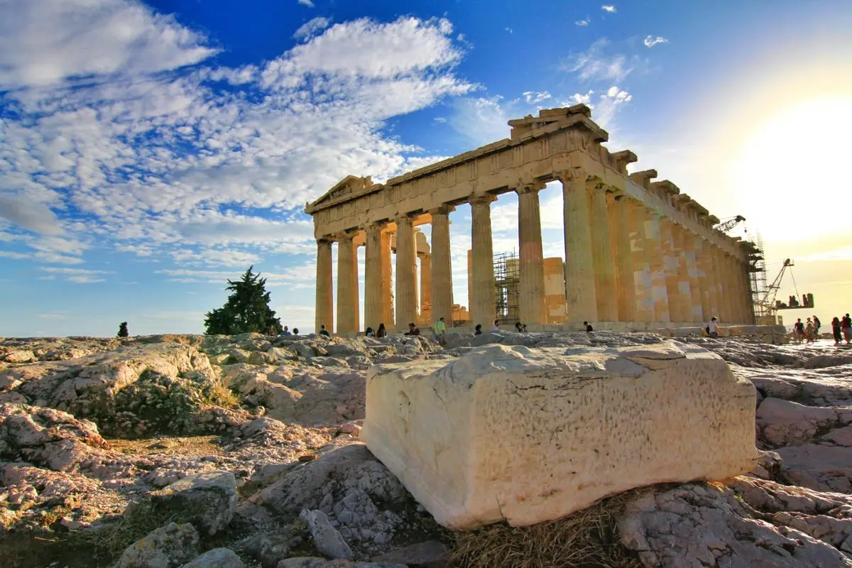 The Pantheon in Greece.