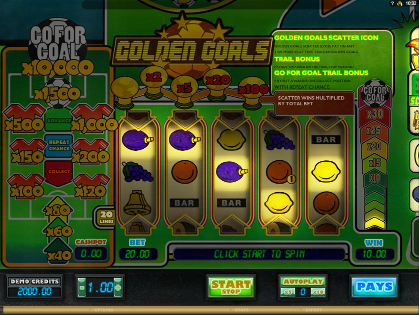 Play Golden Goals Slot Machine Free With No Download Play Golden Goals Slot Machine Free With No Download