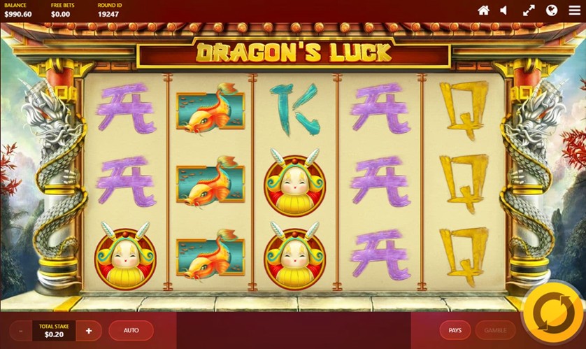 Dragon's Luck,red tiger,tragamonedas,juego gratis, jugar gratis,casinos online,casino línea,juegos friv