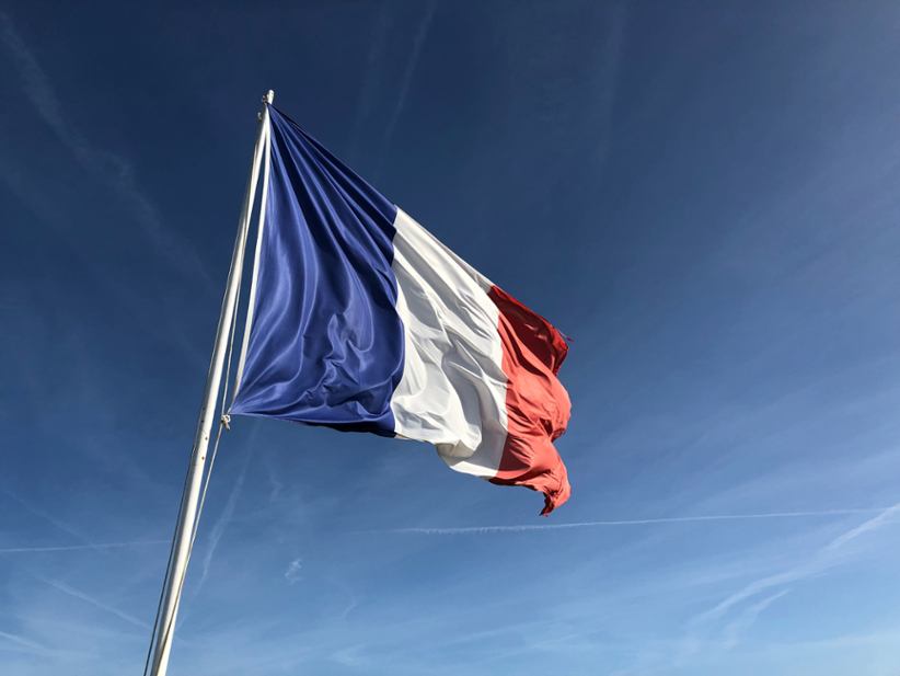 French national flag.