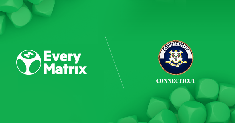 EveryMatrix's logo and Connecticut entry.