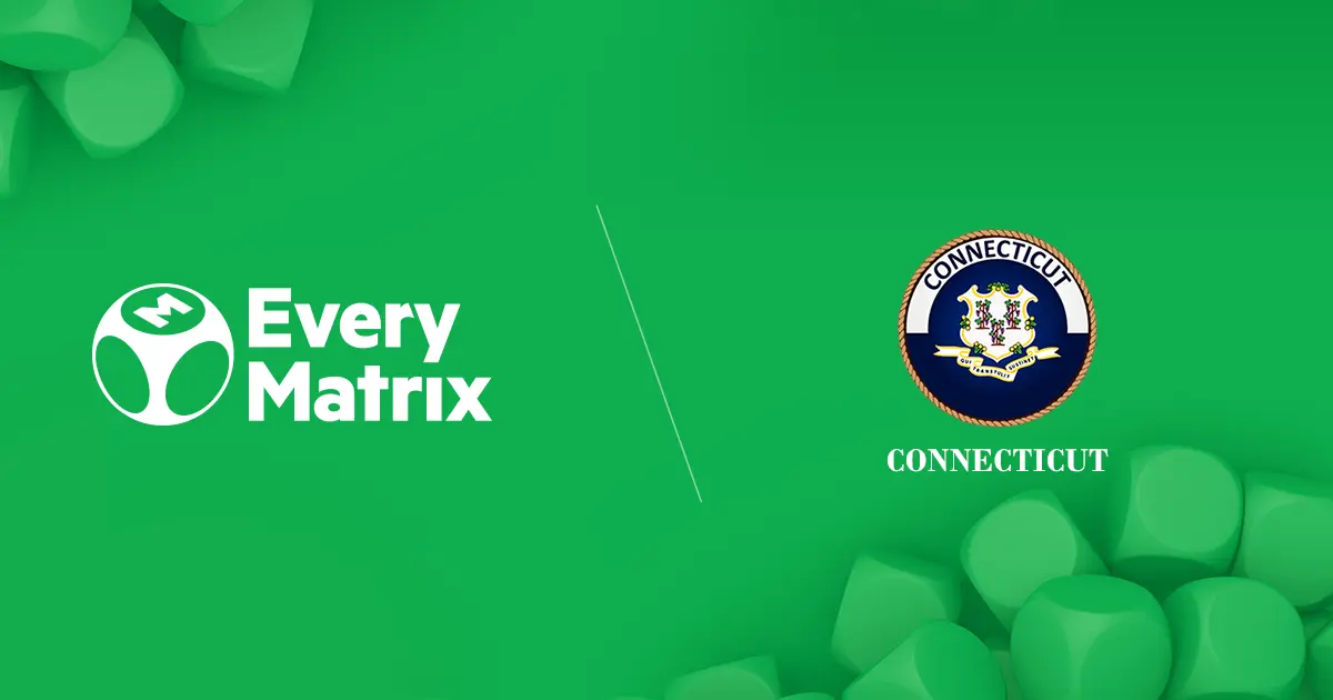 EveryMatrix's logo and Connecticut entry.