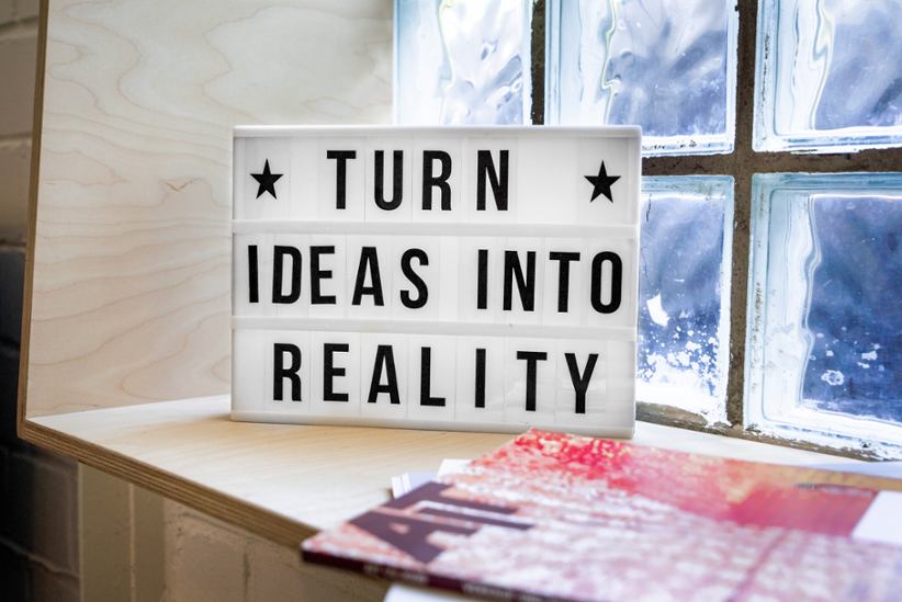 Turn ideas into reality image.