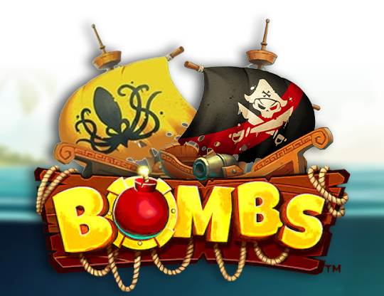 Bomb games online logo Royalty Free Vector Image