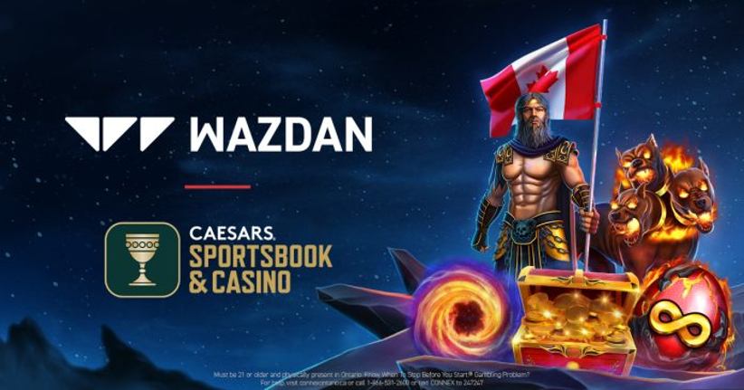 wazdan-caesars-ontario-deal-logos
