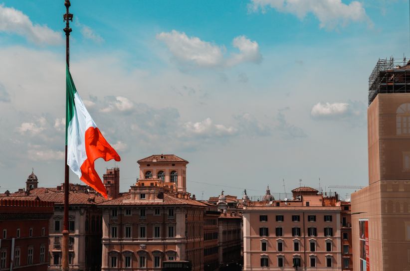 Italian national flag.