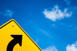 A yellow sign.